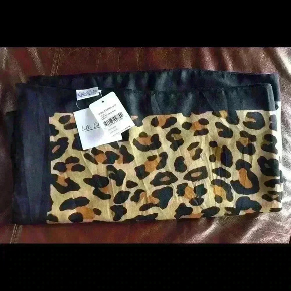 Lulla Collection Leopard Scarf NWT - Picture 1 of 6